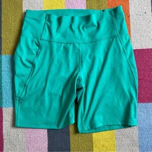 All in Motion Green Biker Shorts